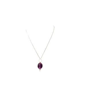 Handmade purple pendant necklace